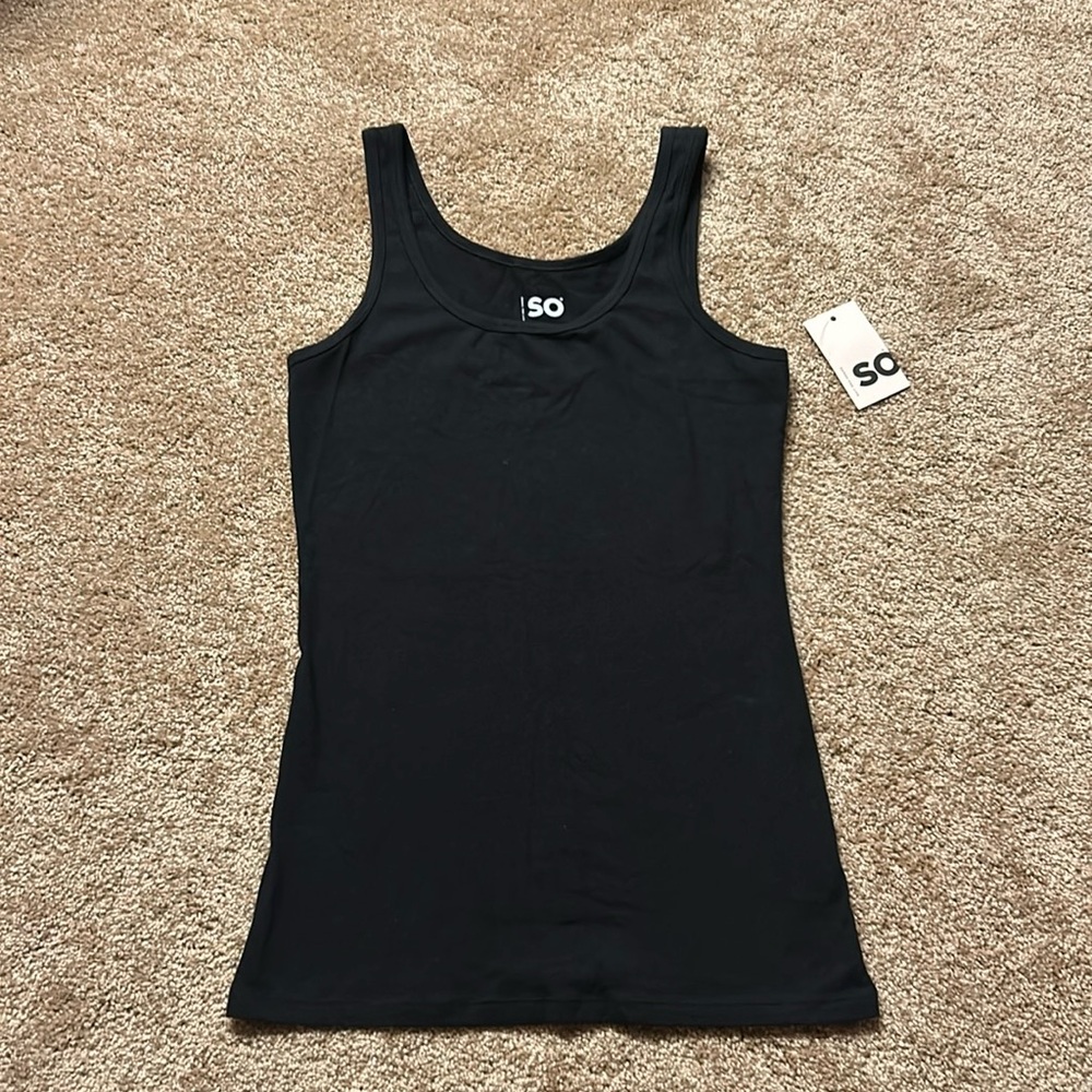 SO NWT Black Tank Top